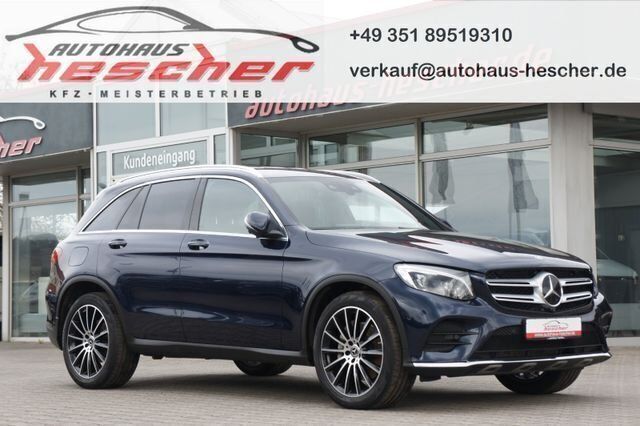 Blau cavansitblau metalliclack metallic Gebraucht 2018 Mercedes GLC250 AMG line SUV | 28.980 € (Fairer Preis) - Bild 1/4