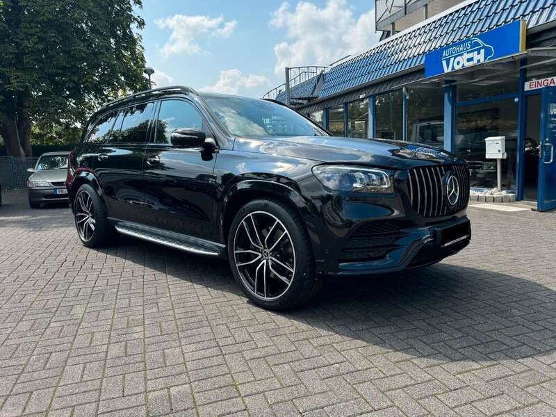 Obsidianschwarz metalliclack Gebraucht 2021 Mercedes GLS580 AMG SUV | 99.800 € - Bild 1/4