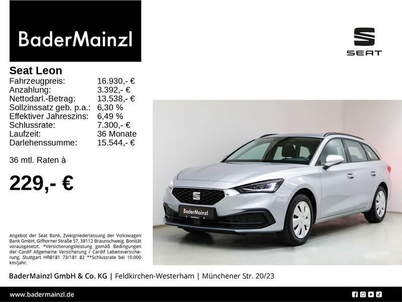 Urban silber metallic (metallic) Gebraucht 2021 Seat Leon ST Reference Kombi | 16.930 € (Fairer Preis) - Bild 1/3