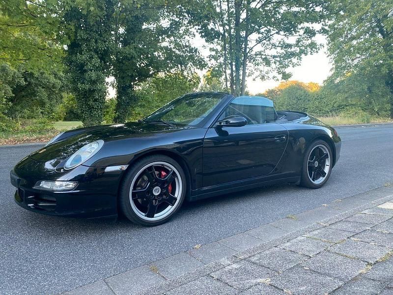 Schwarz Gebraucht 2007 Porsche 911 Carrera 4S Cabriolet Cabrio | 59.900 € (Teuer) - Bild 1/4