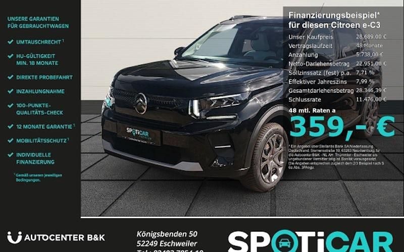 Schwarz Neu 2025 Citroën e-C3 Limousine | 28.689 € (Etwas zu teuer) - Bild 1/4