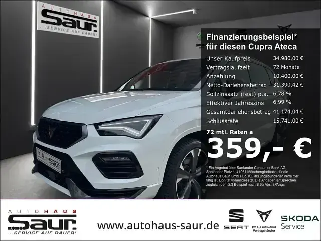 Second-hand Cupra Ateca 300 CP (220 kW) 2022 Alb SUV