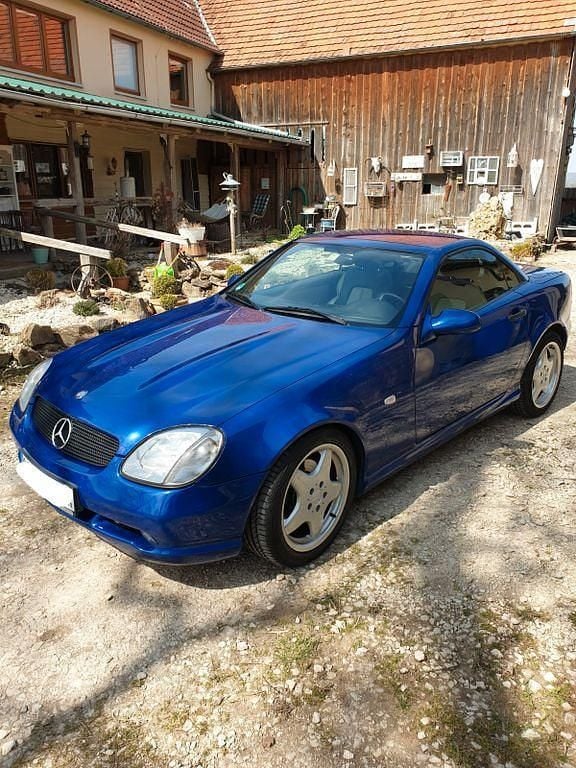 Blau Gebraucht 1998 Mercedes SLK200 Cabrio | 3.500 € (Superpreis) - Bild 1/4