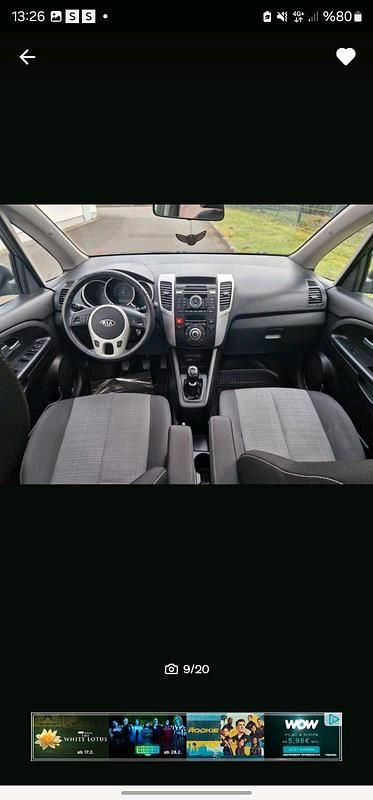 Gebraucht Kia Venga 128 PS (94 kW) 2012 Schwarz Kleinwagen