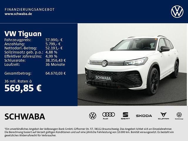 Oryxweiß perlmutteffekt Gebraucht 2025 VW Tiguan R-line SUV | 57.990 € - Bild 1/4