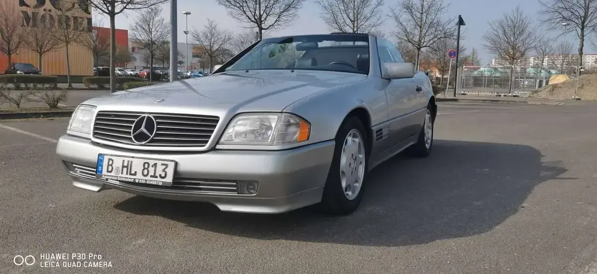 Gebraucht Mercedes SL500 326 PS (239 kW) 1991 Silber Cabrio