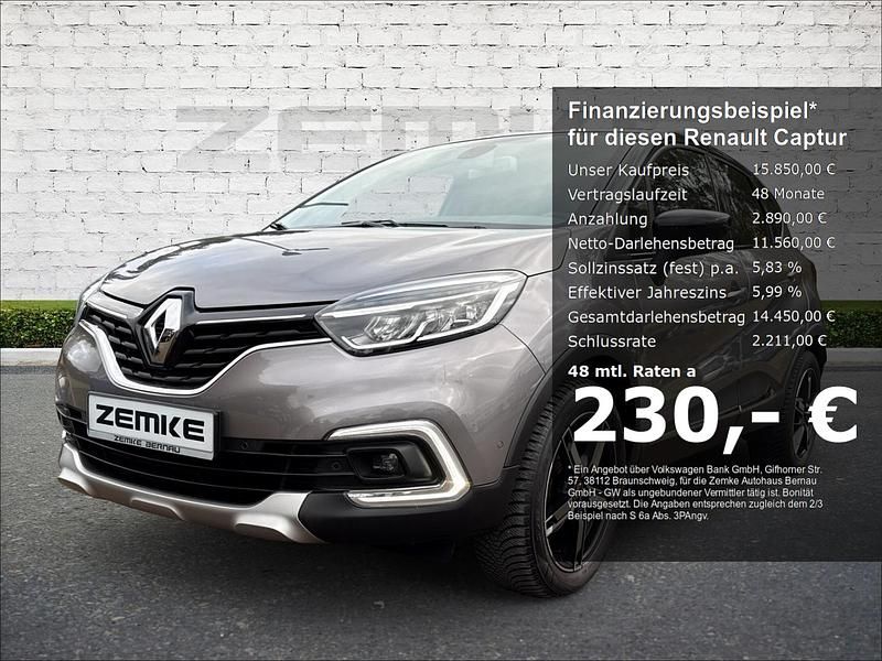 Grau Gebraucht 2018 Renault Captur Intens SUV | 15.850 € (Etwas zu teuer) - Bild 1/4