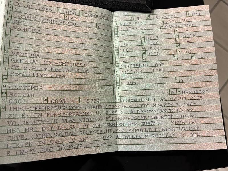 Gebraucht GMC Vandura 199 PS (146 kW) 1995 Gold Van