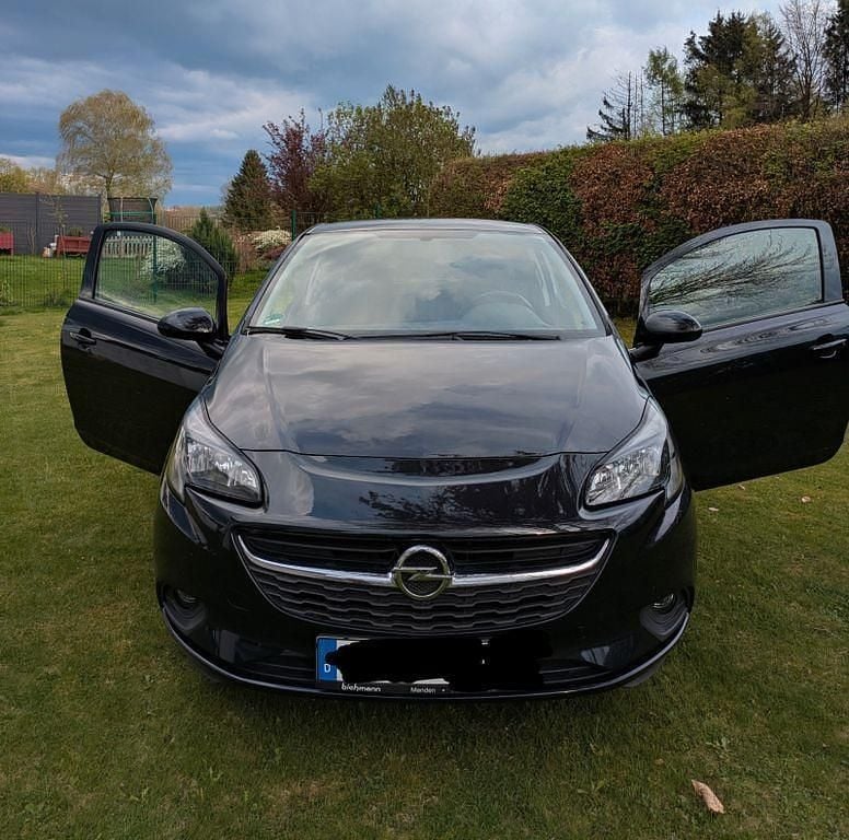Schwarz Gebraucht 2015 Opel Corsa Edition Kleinwagen | 6.459 € (Fairer Preis) - Bild 1/4