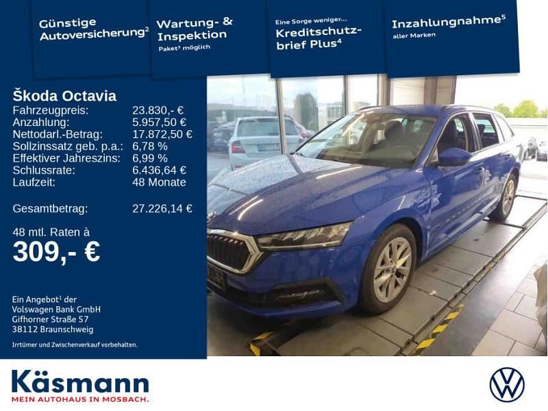 Blau Gebraucht 2023 Skoda Octavia Ambition Kombi | 23.830 € (Superpreis) - Bild 1/4