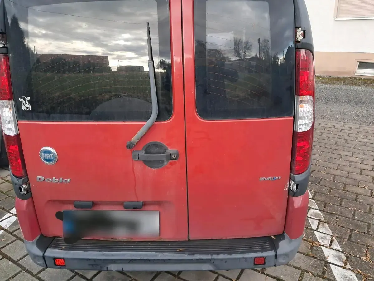 Gebraucht Fiat Doblò 75 PS (55 kW) 2006 Rot Van / Kleinbus