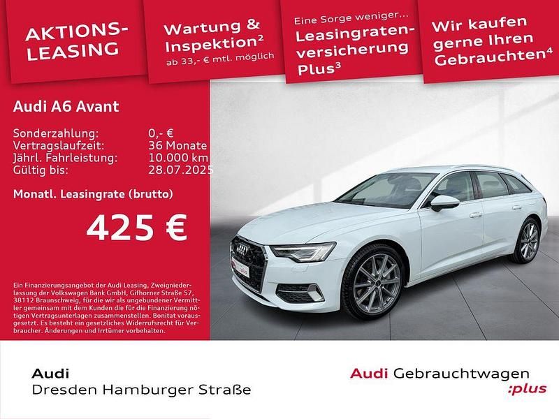 Weiß Gebraucht 2024 Audi A6 Advanced Kombi | 51.450 € (Fairer Preis) - Bild 1/3