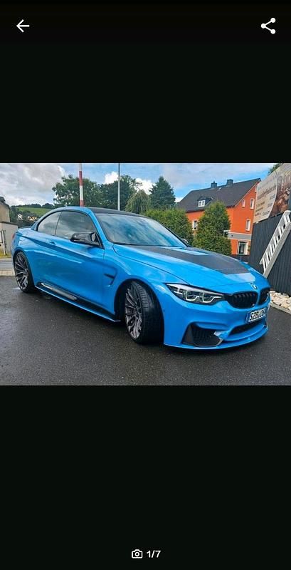Blau Gebraucht 2018 BMW M4 Cabriolet Performance Cabrio | 50.900 € (Guter Preis) - Bild 1/4