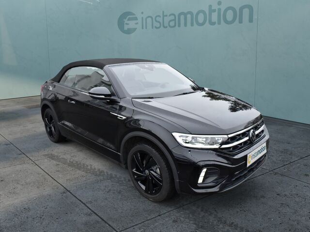 Schwarz Gebraucht 2024 VW T-Roc Cabriolet R-line Cabrio | 33.590 € (Fairer Preis) - Bild 1/2