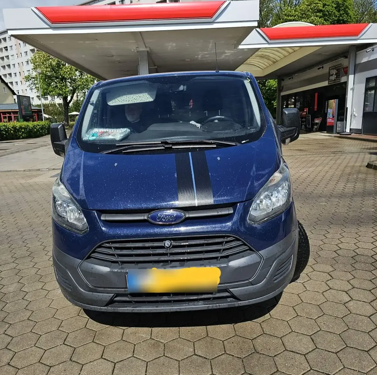 Gebraucht Ford Transit Custom 101 PS (74 kW) 2013 Blau Van / Kleinbus