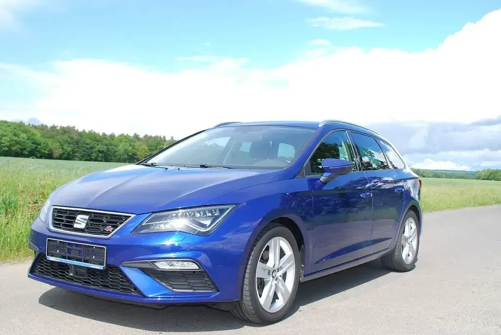 Brugt Seat Leon ST FR 150 HK (110 kW) 2020 Blå Stationcar
