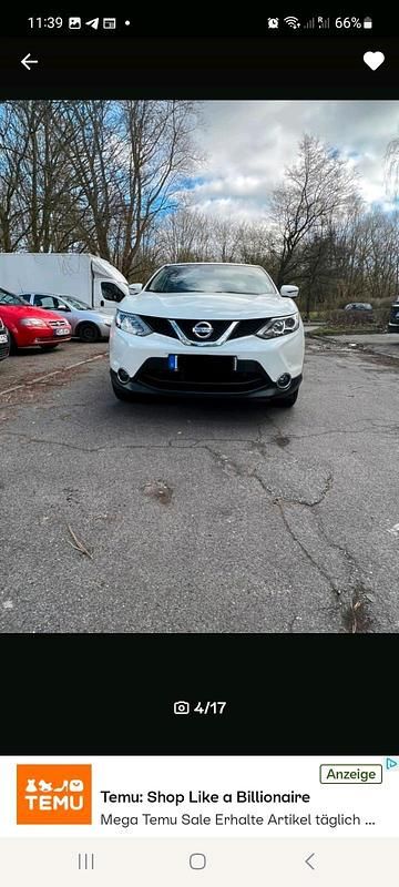 Weiß Gebraucht 2015 Nissan Qashqai SUV | 8.400 € (Superpreis) - Bild 1/4