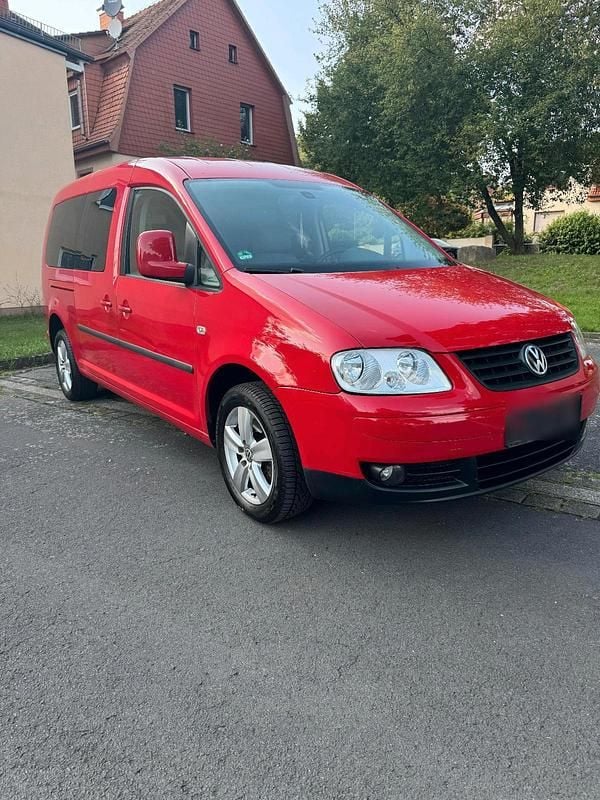 Rot Gebraucht 2009 VW Caddy Maxi Van / Kleinbus | 6.800 € - Bild 1/4