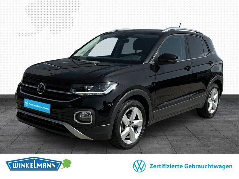 Schwarz Gebraucht 2022 VW T-Cross Style SUV | 18.450 € (Guter Preis) - Bild 1/4