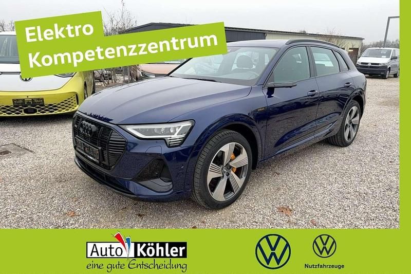 Navarrablau metallic / schwarz Gebraucht 2022 Audi e-tron S-Line SUV | 35.970 € (Guter Preis) - Bild 1/3