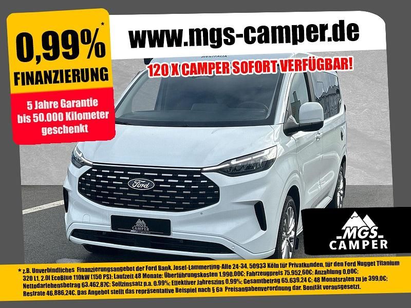 Frozen white Neu 2025 Ford Tourneo Custom Nugget Limousine | 66.990 € (Fairer Preis) - Bild 1/4