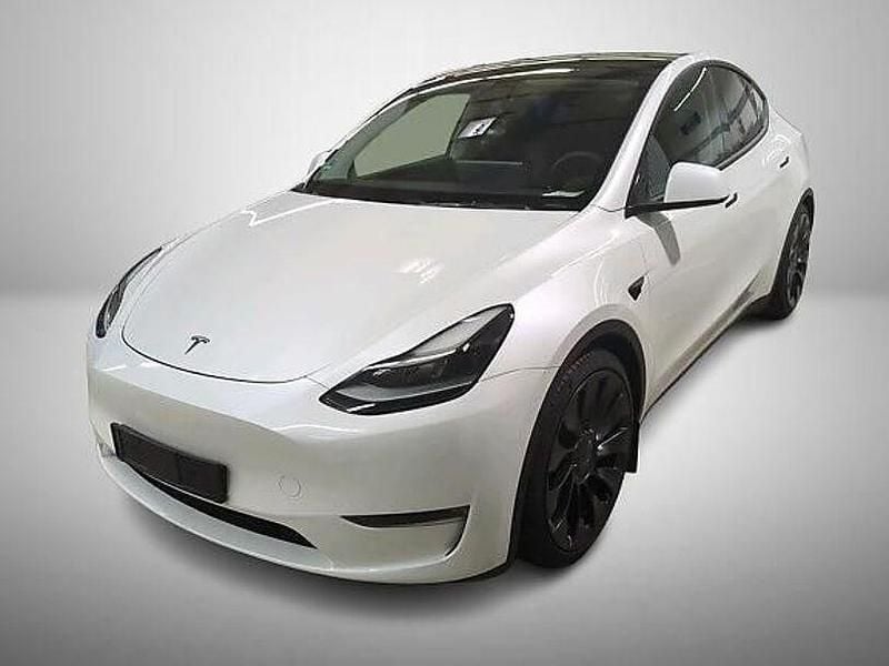 White metallic Gebraucht 2023 Tesla Model Y Performance SUV | 39.399 € (Guter Preis) - Bild 1/3