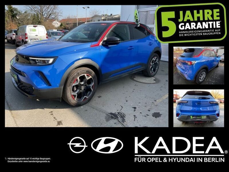 Perl blau/voltaik blau (metallic) Gebraucht 2021 Opel Mokka GS Line SUV | 17.850 € (Fairer Preis) - Bild 1/4