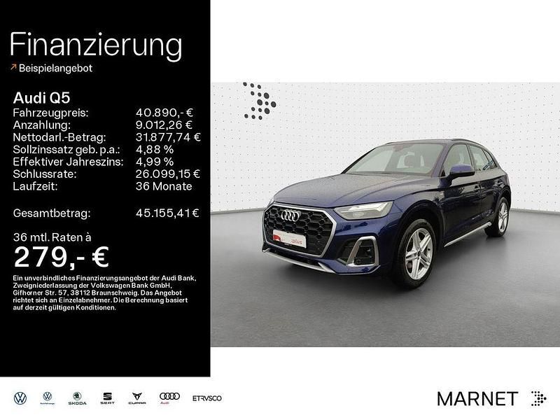 Navarrablau metallic Gebraucht 2023 Audi Q5 S-Line SUV | 40.890 € (Fairer Preis) - Bild 1/4
