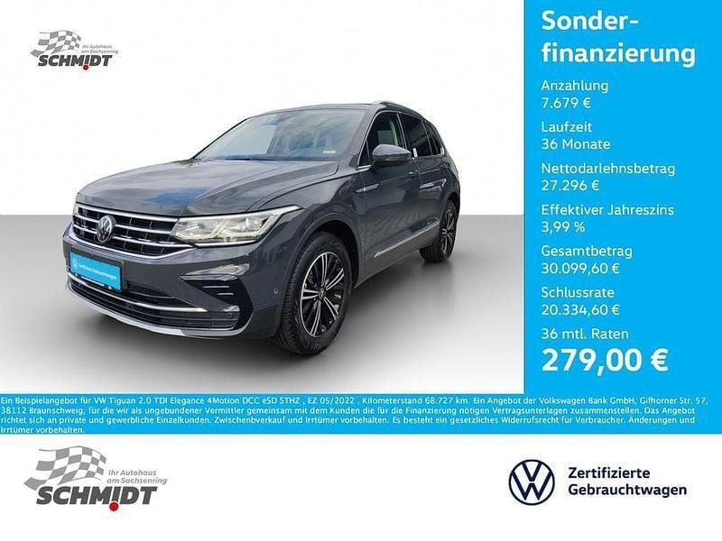 Grau Gebraucht 2022 VW Tiguan Elegance SUV | 34.975 € (Fairer Preis) - Bild 1/4