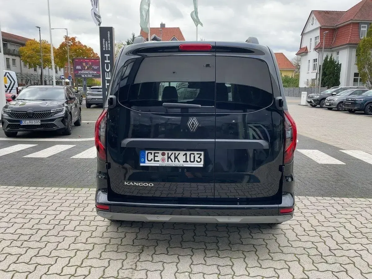 Neu Renault Kangoo Techno 131 PS (96 kW) 2025 Blackpearlschwarzmetallic (schwarz) Van / Kleinbus