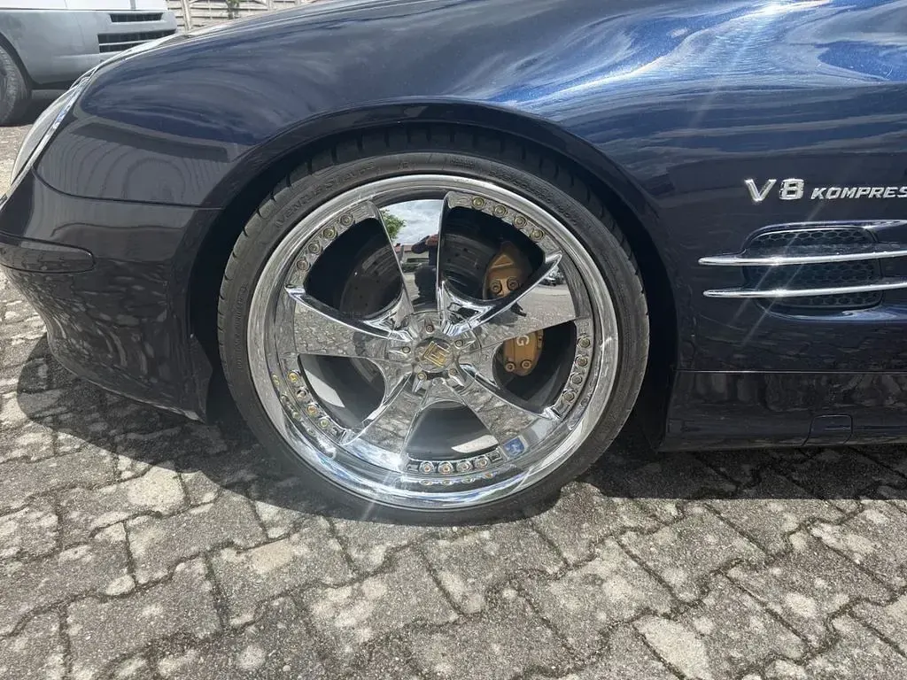 Gebraucht Mercedes SL500 306 PS (225 kW) 2003 Blau Cabrio