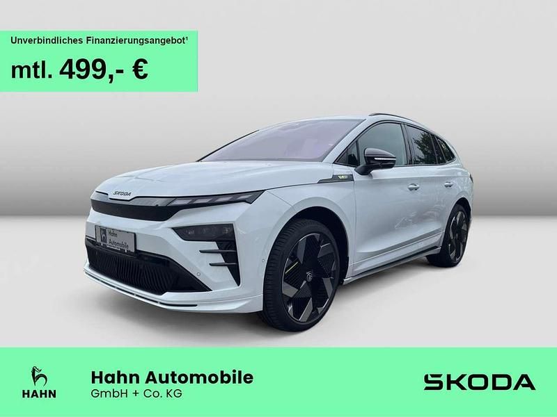 Moonweiss metallic Neu 2025 Skoda Enyaq iV RS SUV | 55.980 € (Fairer Preis) - Bild 1/3