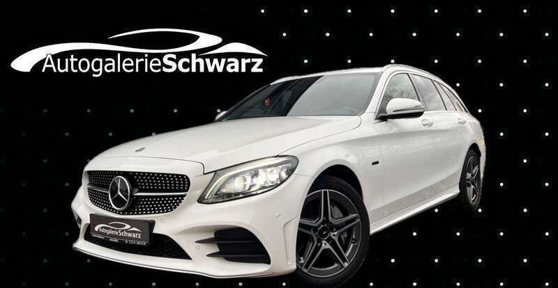 Amg polarweiss Gebraucht 2021 Mercedes C300e AMG line Kombi | 24.750 € (Guter Preis) - Bild 1/3