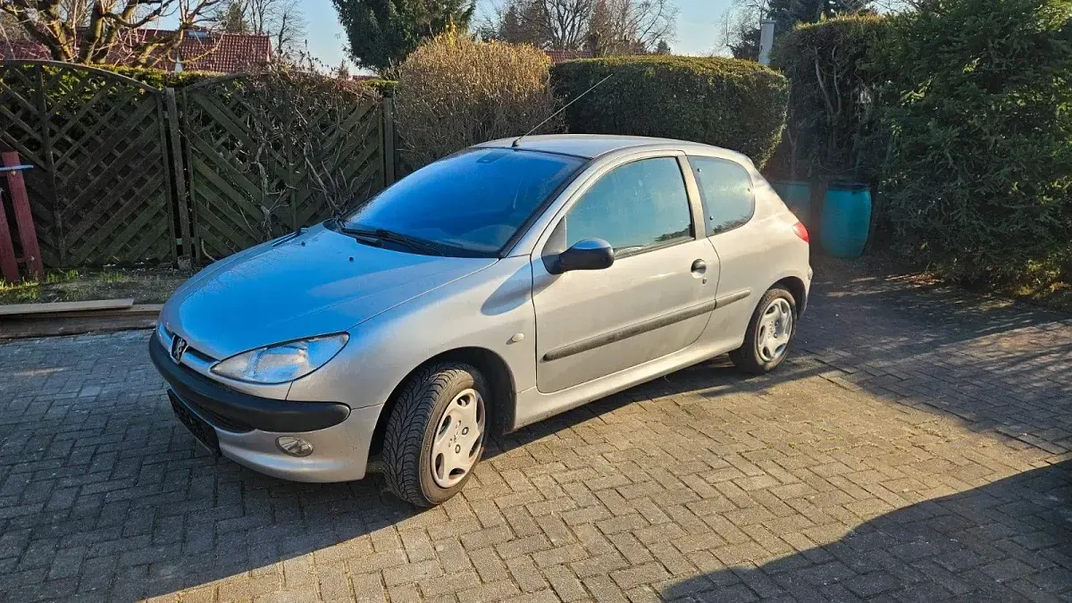 Używany Peugeot 206 75 KM (55 kW) 2001 Szary Sedan/Limuzyna