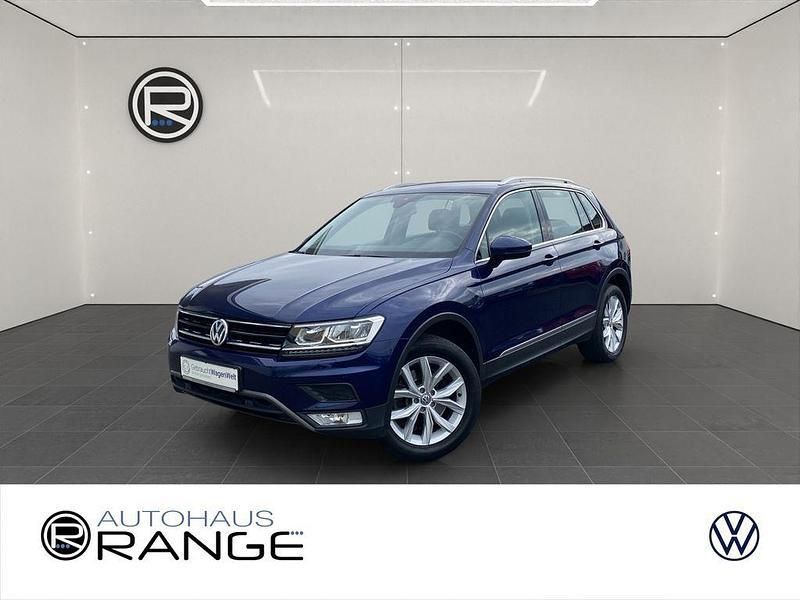 Blau Gebraucht 2017 VW Tiguan Highline SUV | 19.980 € (Guter Preis) - Bild 1/4