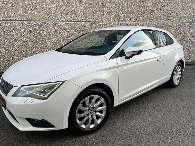 Second-hand Seat Leon Style 110 CP (80 kW) 2015 Alb Coupe