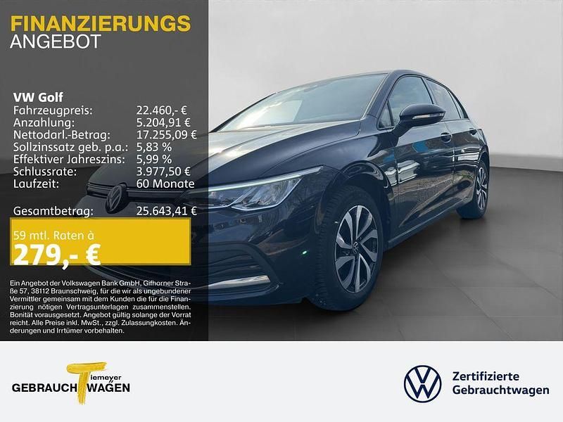 Gebraucht VW Golf VIII Active 150 PS (110 kW) 2022 Schwarz Limousine