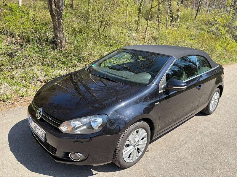 Schwarz Gebraucht 2013 VW Golf Cabriolet Life Cabrio | 11.600 € (Fairer Preis) - Bild 1/4
