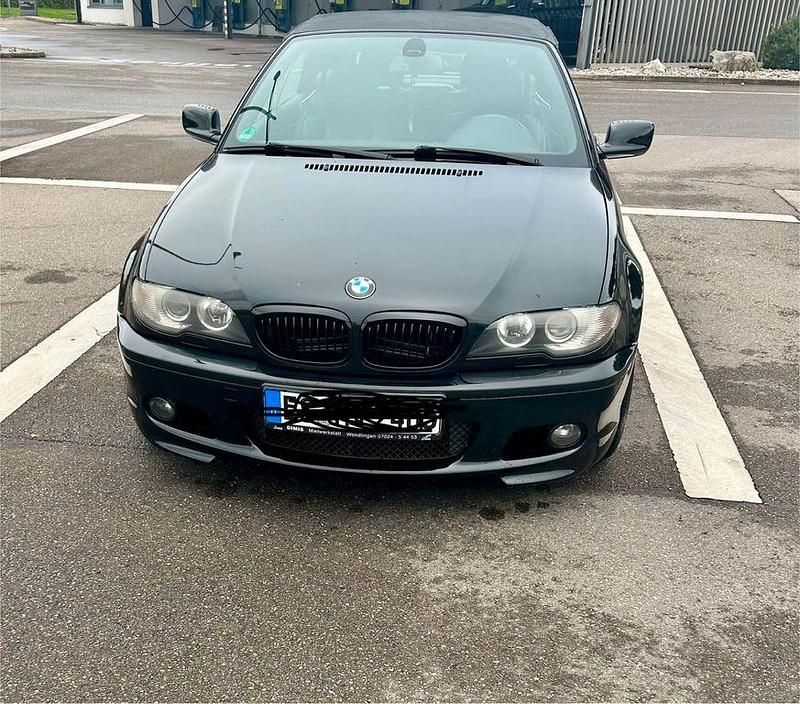 Schwarz Gebraucht 2003 BMW 320 Cabriolet Basis Cabrio | 6.499 € (Fairer Preis) - Bild 1/4