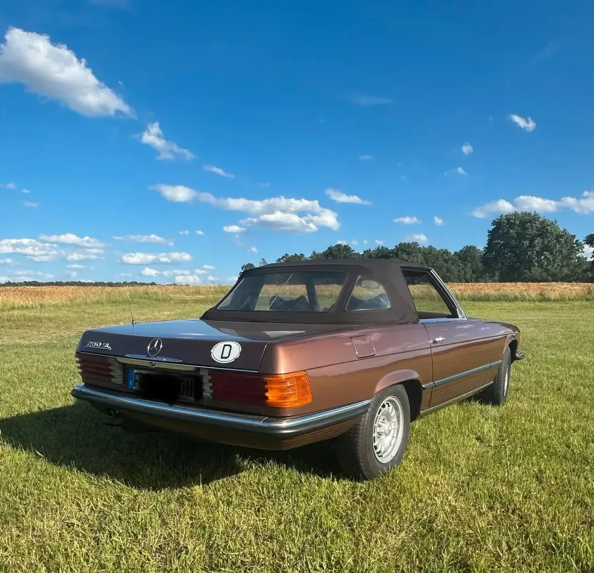 Gebraucht Mercedes SL280 186 PS (136 kW) 1975 Braun Cabrio