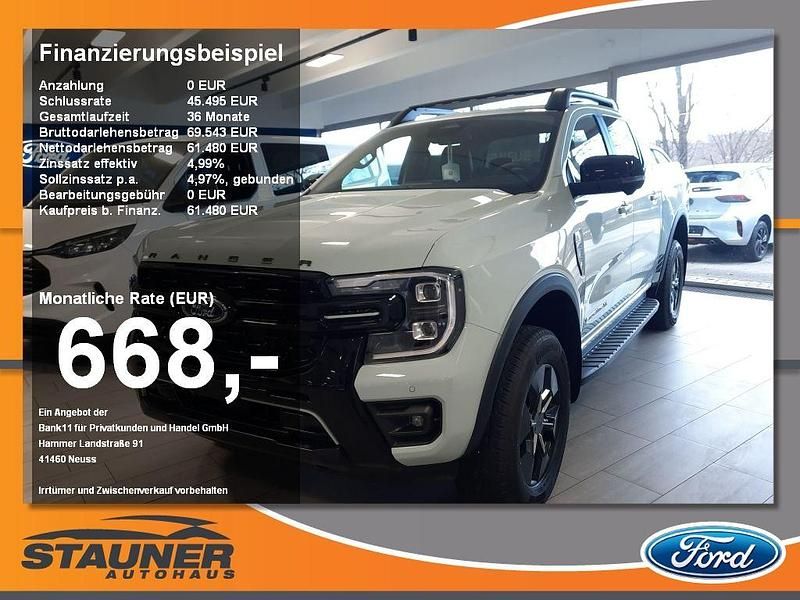 Neu Ford Ranger 281 PS (206 kW) 2026 Agateblack Pickup