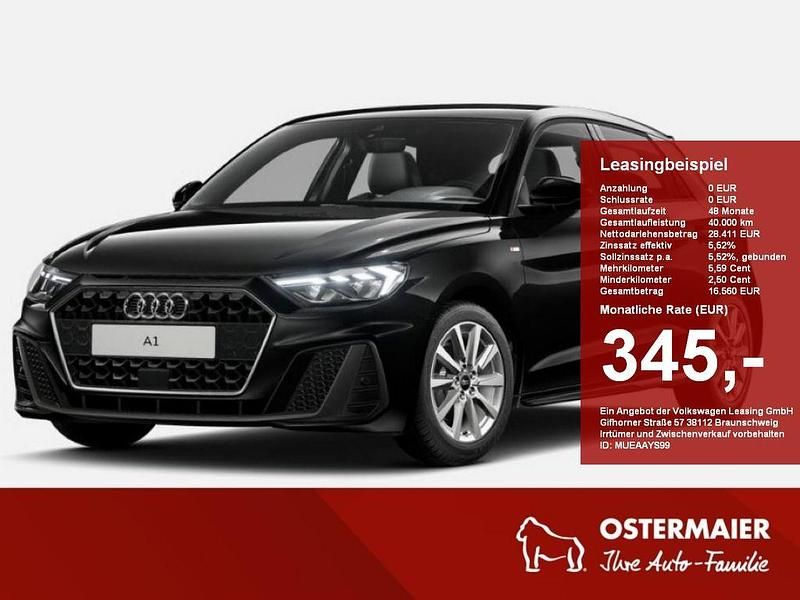 Schwarz Neu 2025 Audi A1 Sportback S-Line Kleinwagen | 29.079 € (Guter Preis) - Bild 1/4