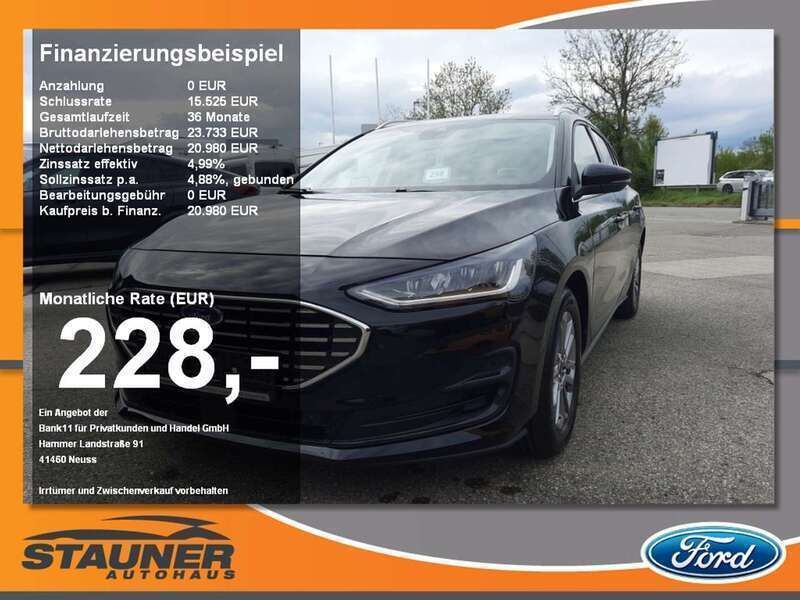 Schwarz Gebraucht 2023 Ford Focus Titanium Kombi | 20.980 € (Guter Preis) - Bild 1/4
