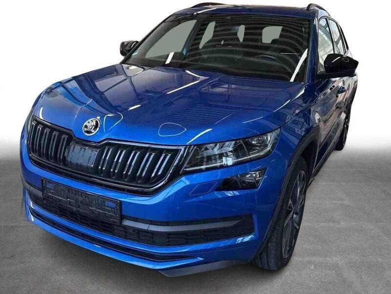 Raceblau metallic Gebraucht 2021 Skoda Kodiaq SportLine SUV | 37.740 € (Teuer) - Bild 1/4