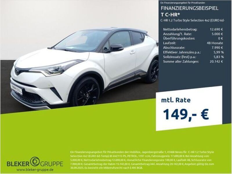 Weiß Gebraucht 2019 Toyota C-HR Style SUV | 17.690 € (Fairer Preis) - Bild 1/3