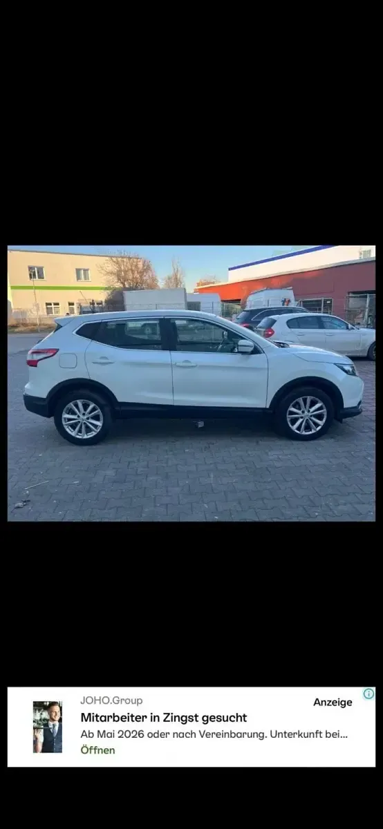 Gebraucht Nissan Qashqai Acenta 116 PS (85 kW) 2017 Weiß SUV