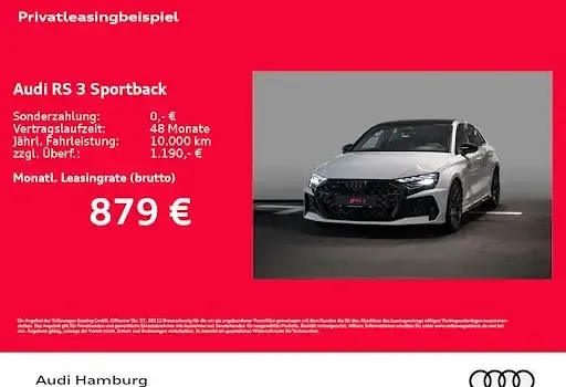 Neu Audi RS3 Ambiente 400 PS (294 kW) 2026 Weiß Limousine