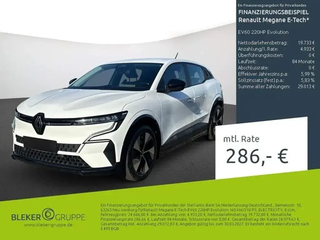 Usado Renault Mégane Evolution 160 kW (218 HP) 2022 Branco Sedan
