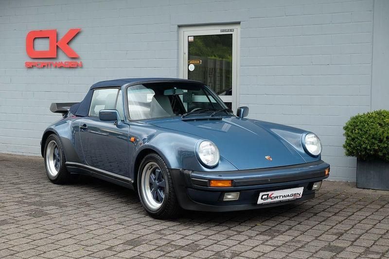 Blau Gebraucht 1989 Porsche 911 Turbo Cabriolet Cabrio | 164.900 € - Bild 1/4