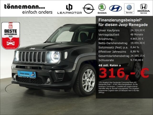 Schwarz Gebraucht 2023 Jeep Renegade Limited SUV | 24.324 € (Guter Preis) - Bild 1/3